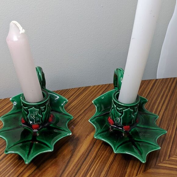 Holly Berries candle holders - Picture 4 of 7